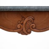 Side table with marble stone top