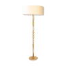 Onyx marble and brass floor lamp