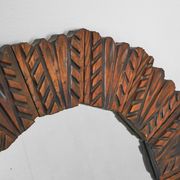 Mid-century mirror in carved wood from the 1960s.
