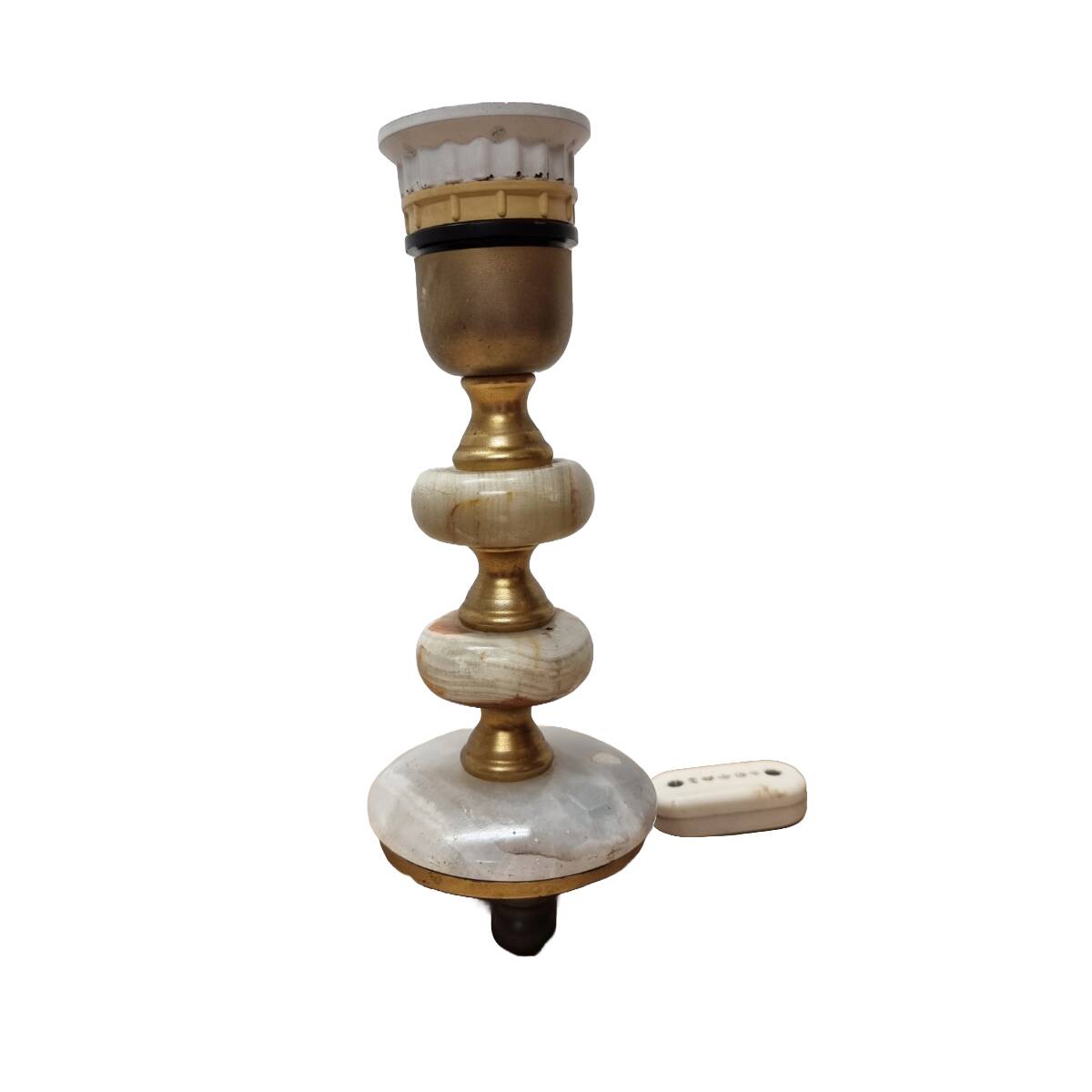 Vintage Onyx Marble Lamp Base, 1960s