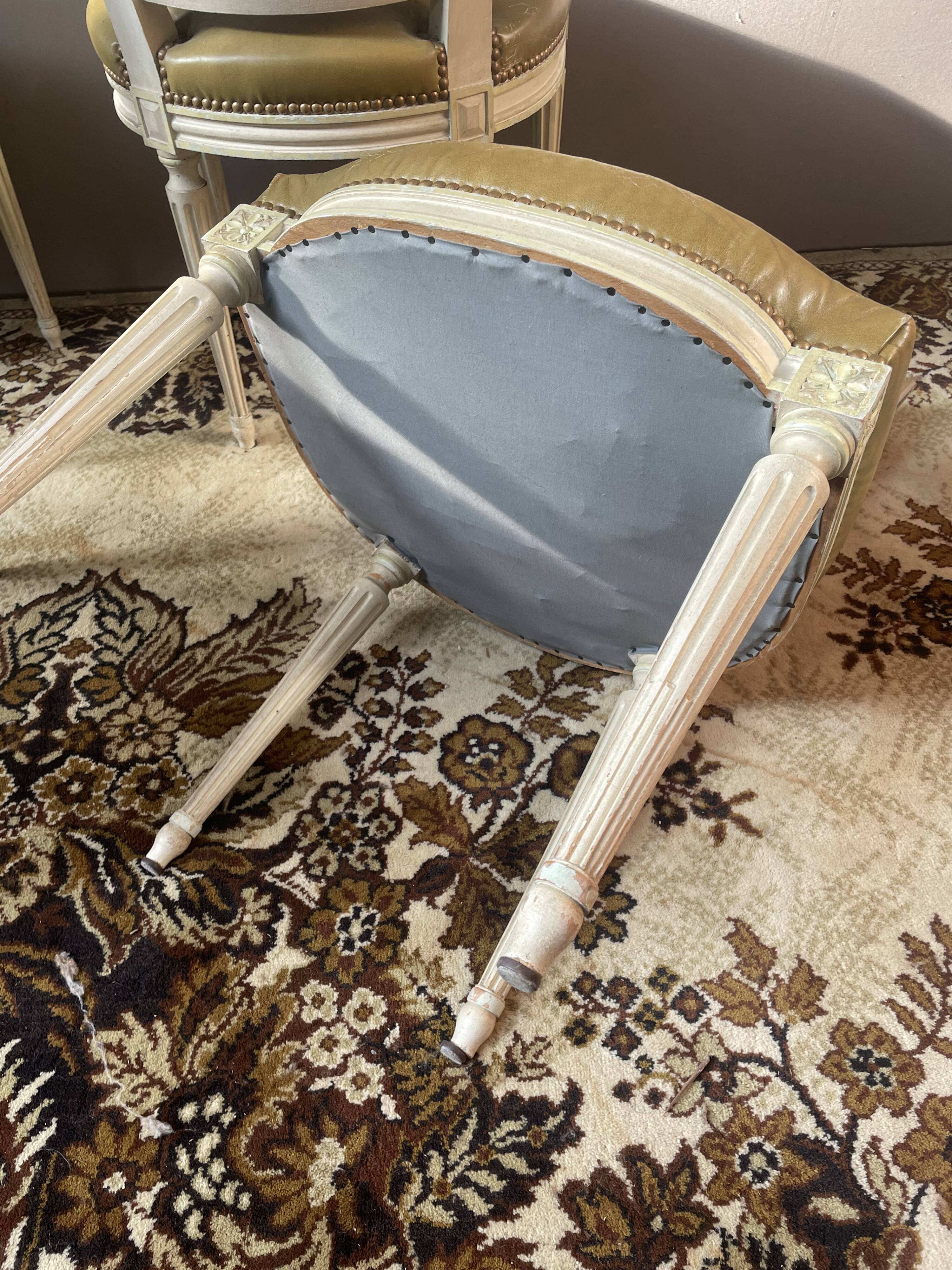 Suite of 4 Louis XVI style chairs