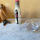 Apple ashtray crystal from Vannes, France, vintage 1970s.