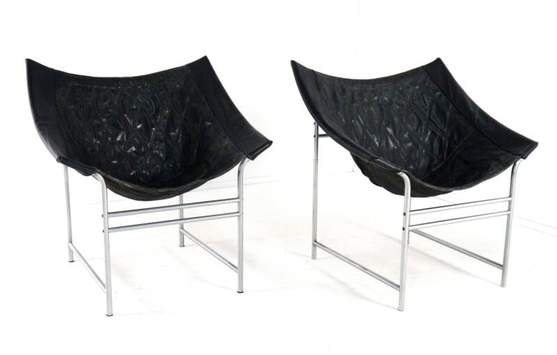 Set of 2 Gerard van den Berg for Montis Swing armchairs