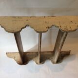 Patinated wooden shelf