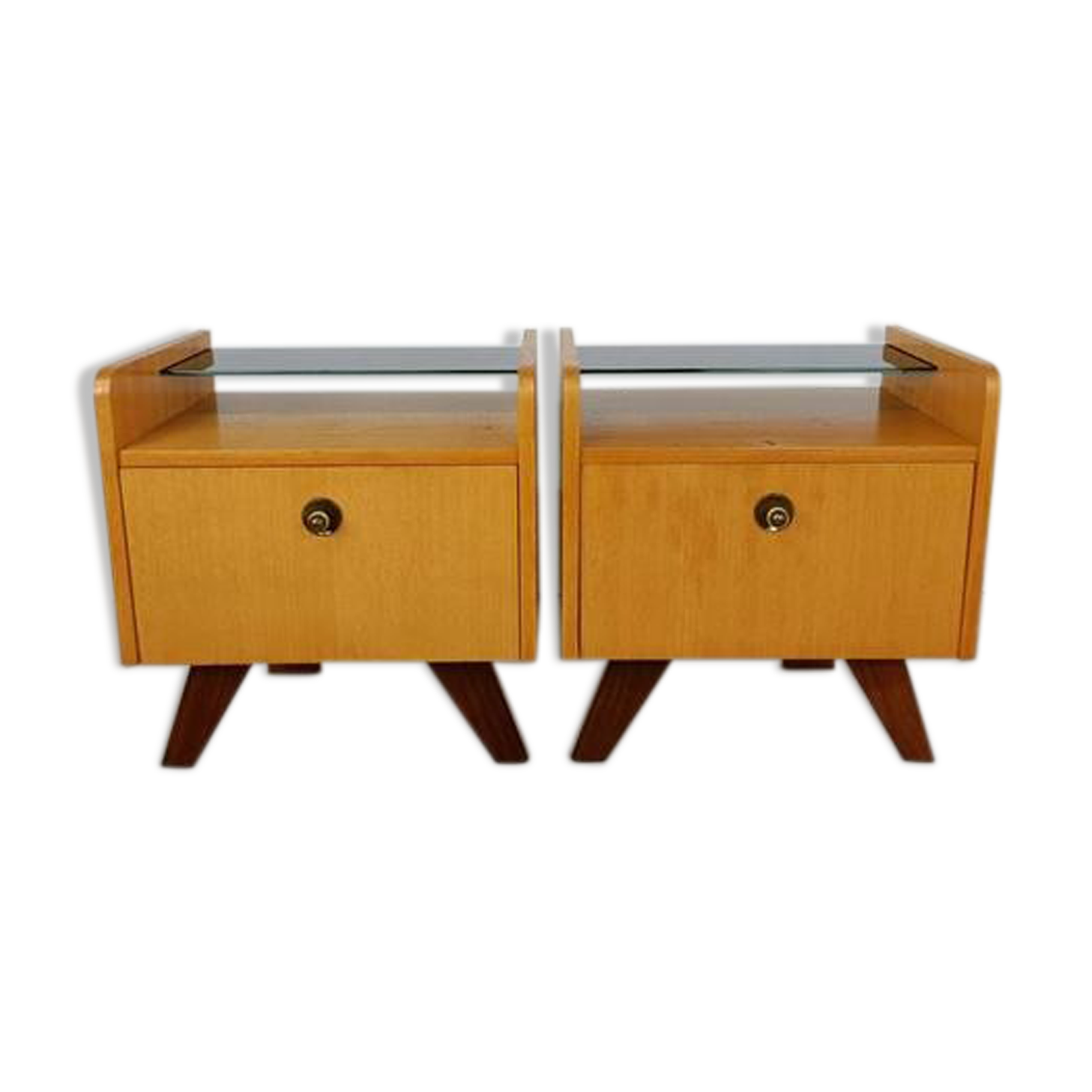 Set of two vintage 60s bedside tables