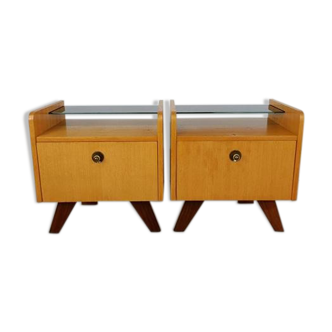 Set of two vintage 60s bedside tables