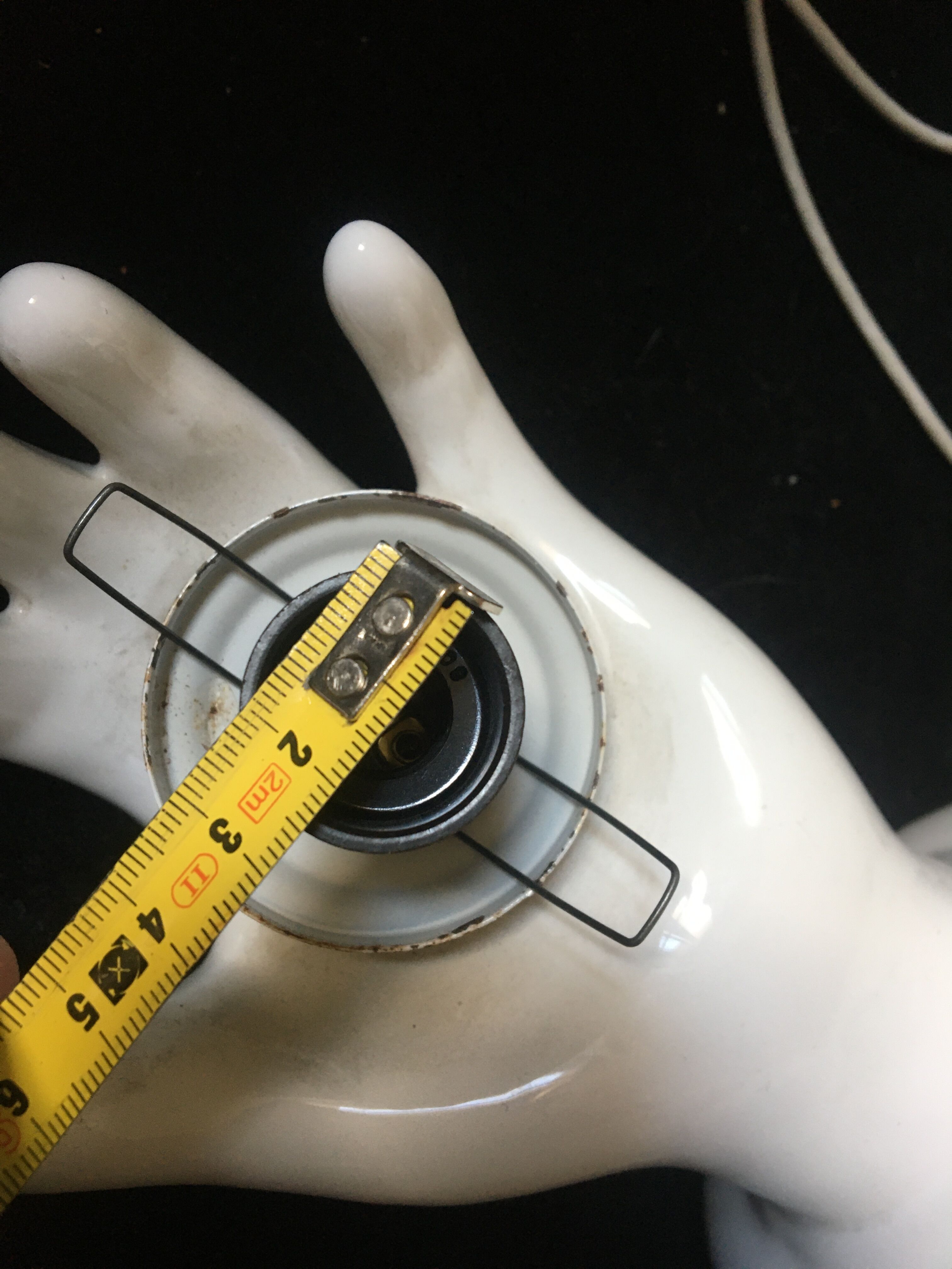 Wall lamp hand lamp ceramic vintage 70s