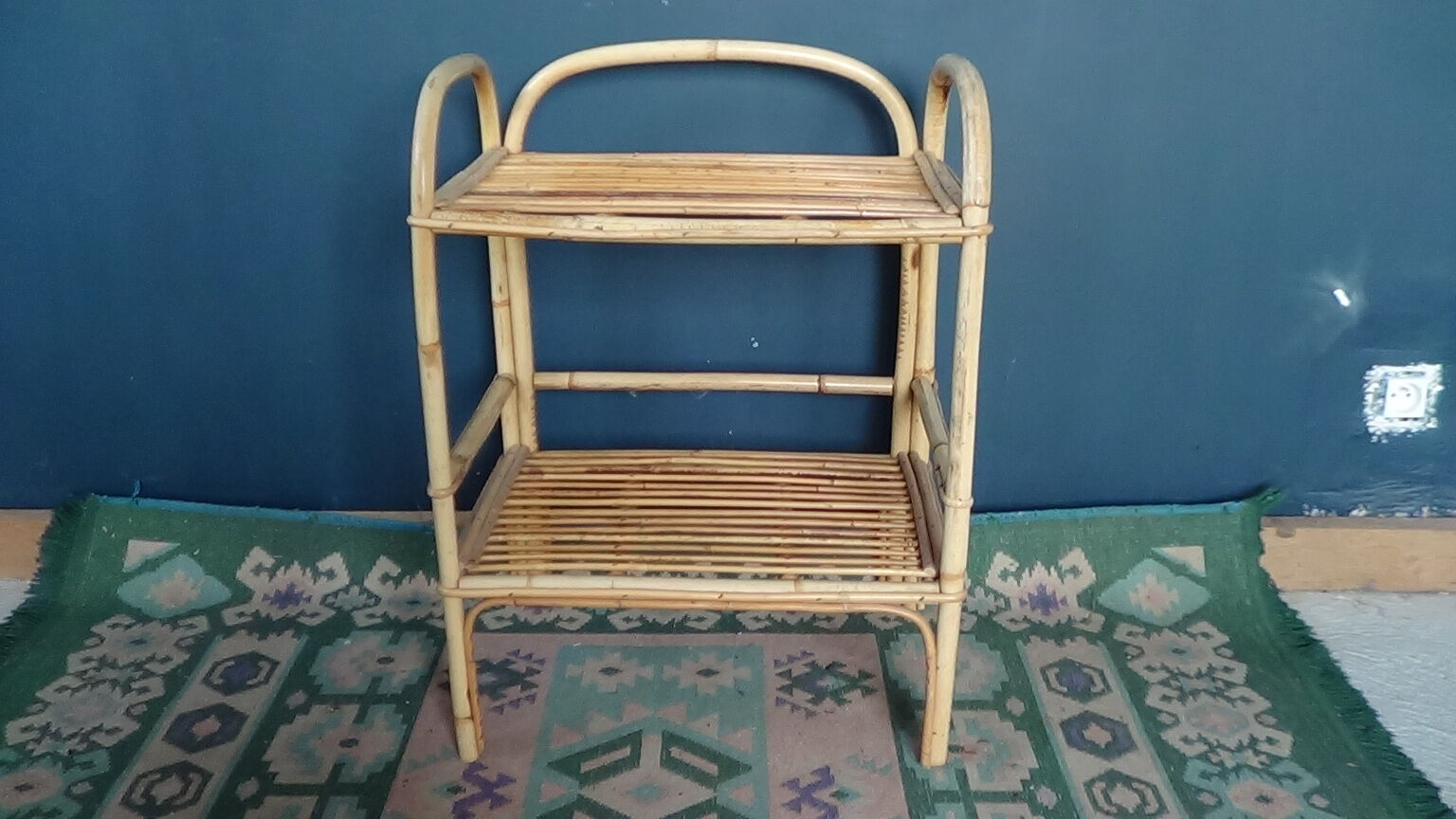 Bamboo storage shelf