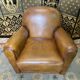 Club armchair in leather house grange