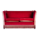 Knole Vintage Canapé in Red Velvet with Floral Cushions, 1950s