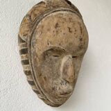 Pair of African Fang and Punu masks from Gabon