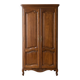 Antique wooden wardrobe in vintage style