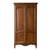Antique wooden wardrobe in vintage style