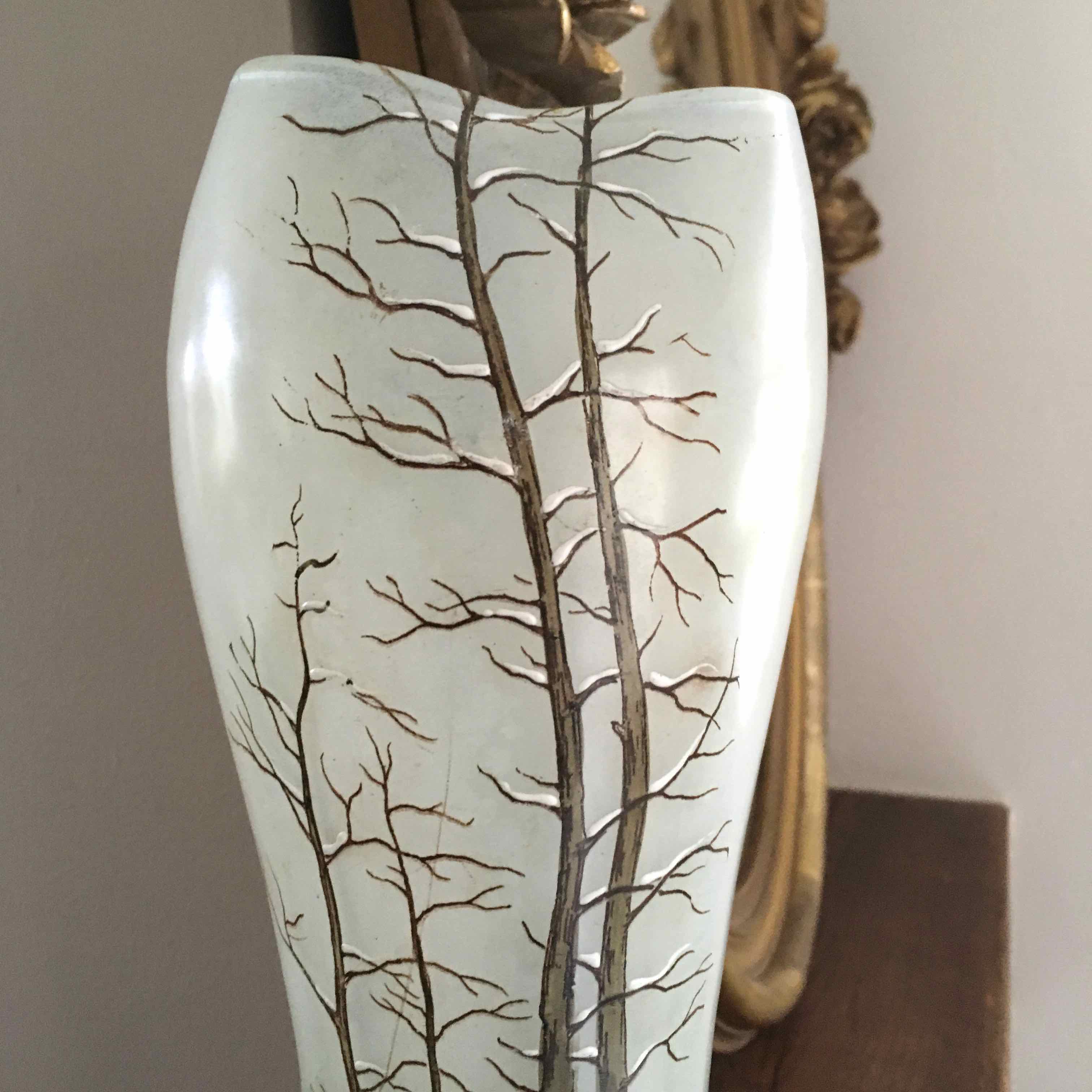 Glass paste vase 50s