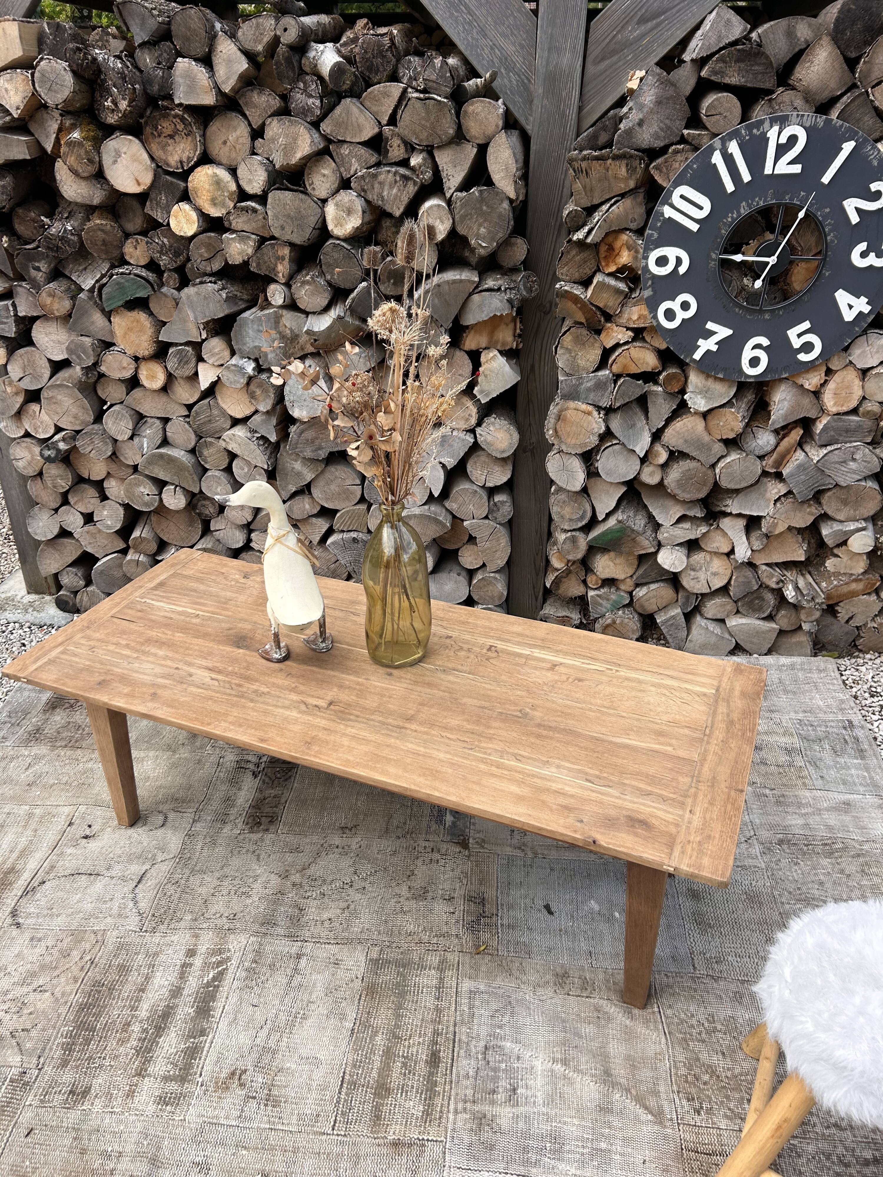 Renovated solid wood coffee table