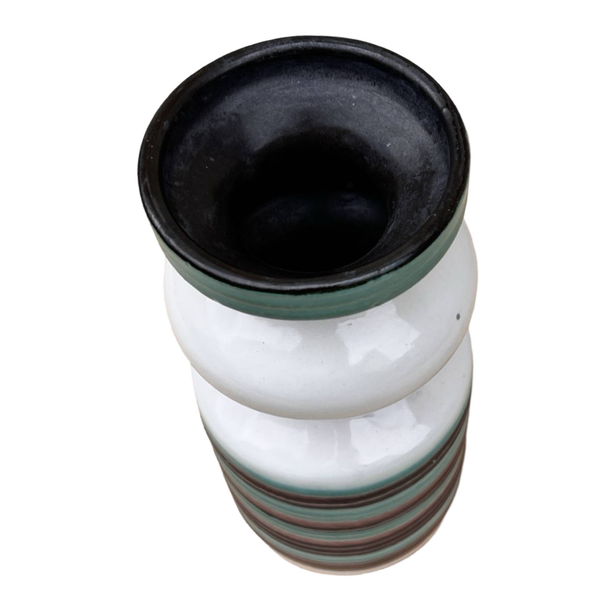 Vase en céramique coloré Strehla Keramik, Allemagne années 1960