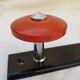 Holder with 3 patères metal lacquered and chrome