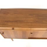 Scandinavian walnut sideboard, Hugo Troeds, Bjärnum, Sweden, 1960