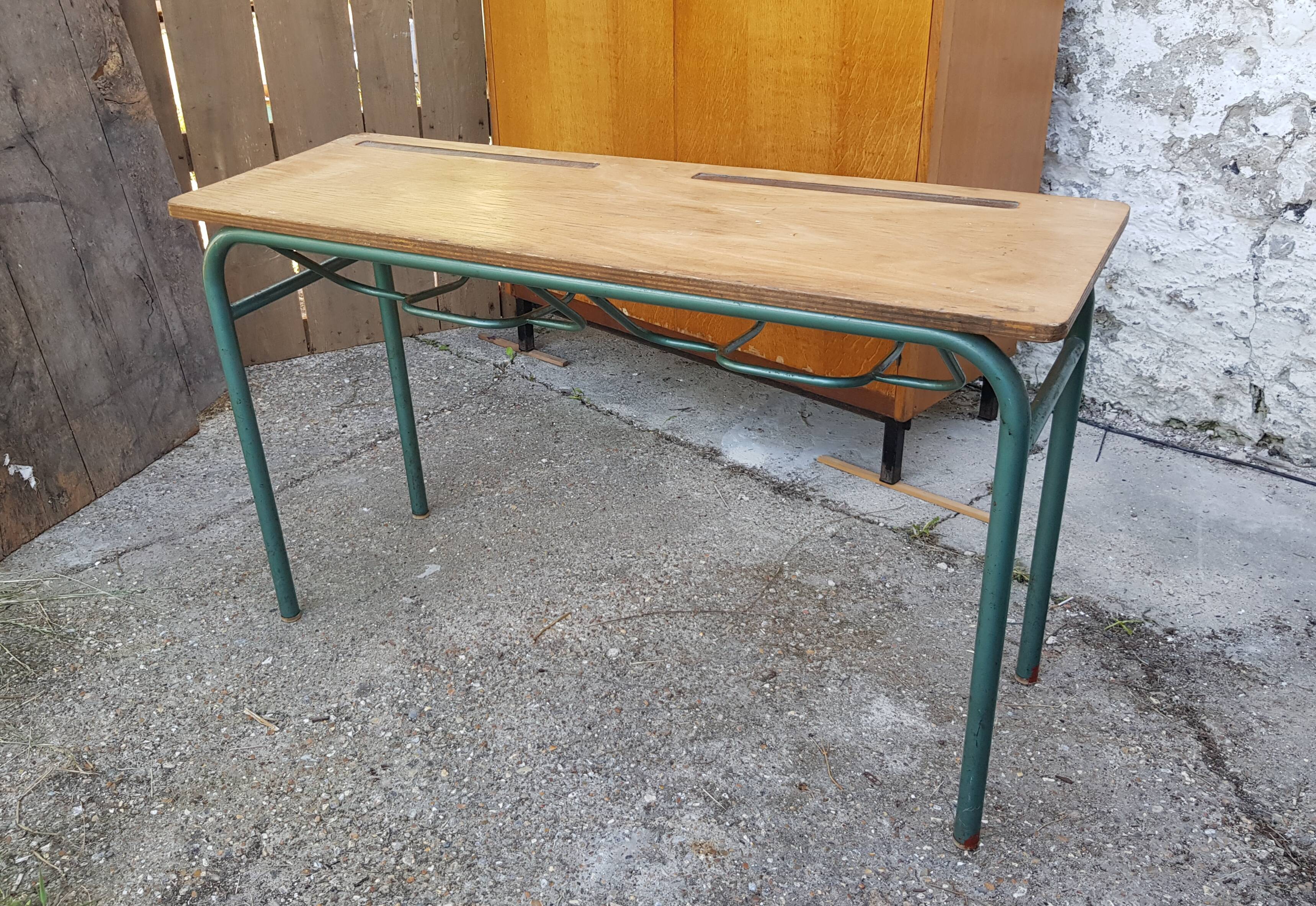 Hitier double-style school desk 1960