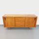 Vintage row in light oak wood from the 60s
