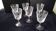 6 old crystal wine glasses from Arques, Saumur model.