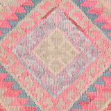 Pink Kilim Runner Rug, 94x404Cm