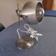 All metal eyeball lamp on stem
