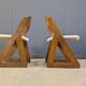 Vintage brutalist dining chairs, set of 6 - 1960s