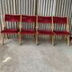 Rangée de 4 chaises de théâtre