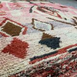 Multicolored abstract berbere wool rug 165x253cm