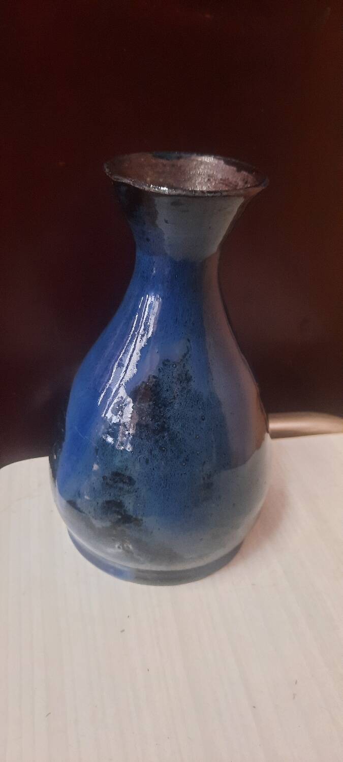 Glazed terracotta vase