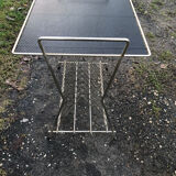 Side table vinyl door