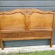 Antique solid oak headboard