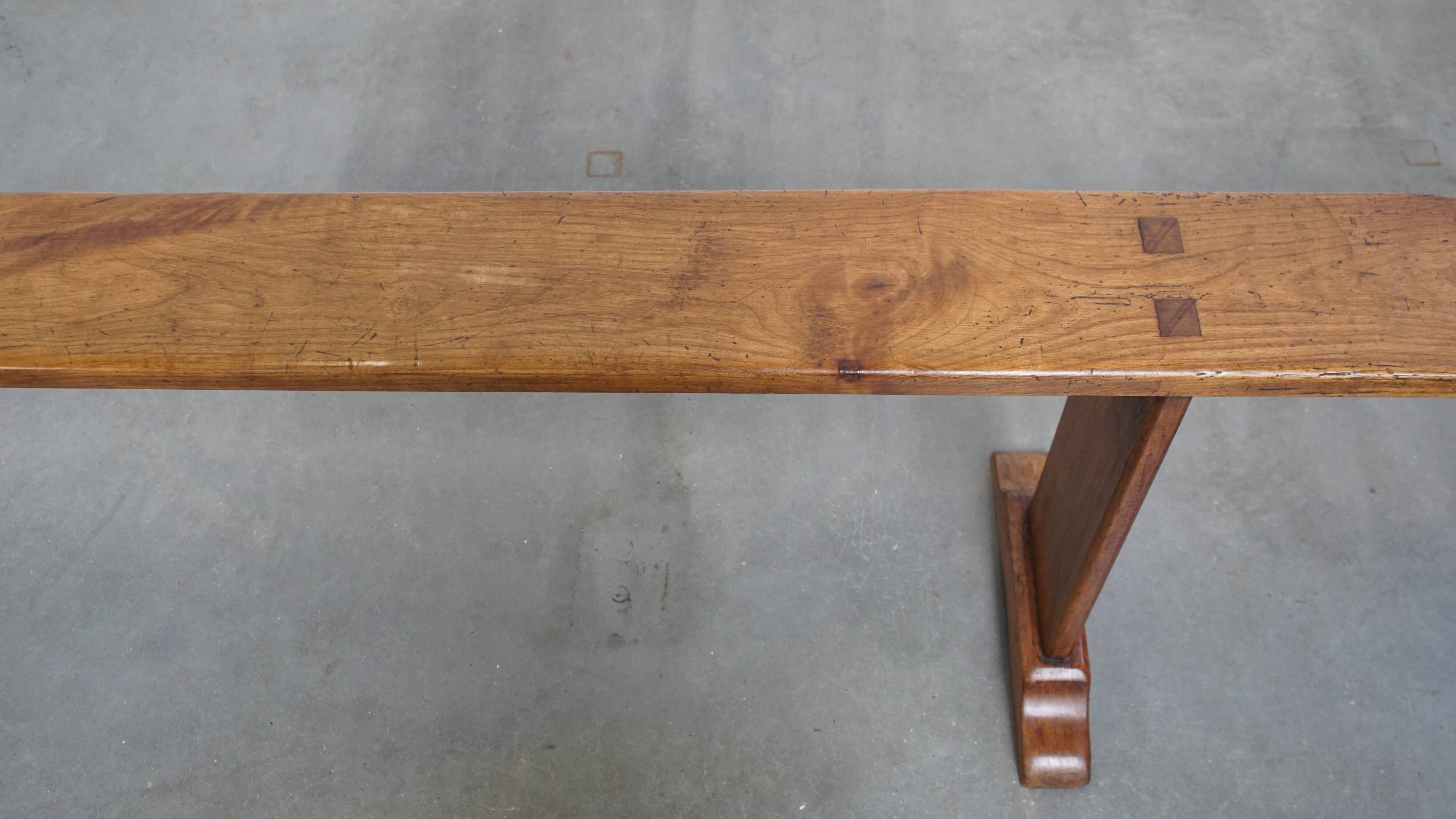Antique French hall bench / dining bench