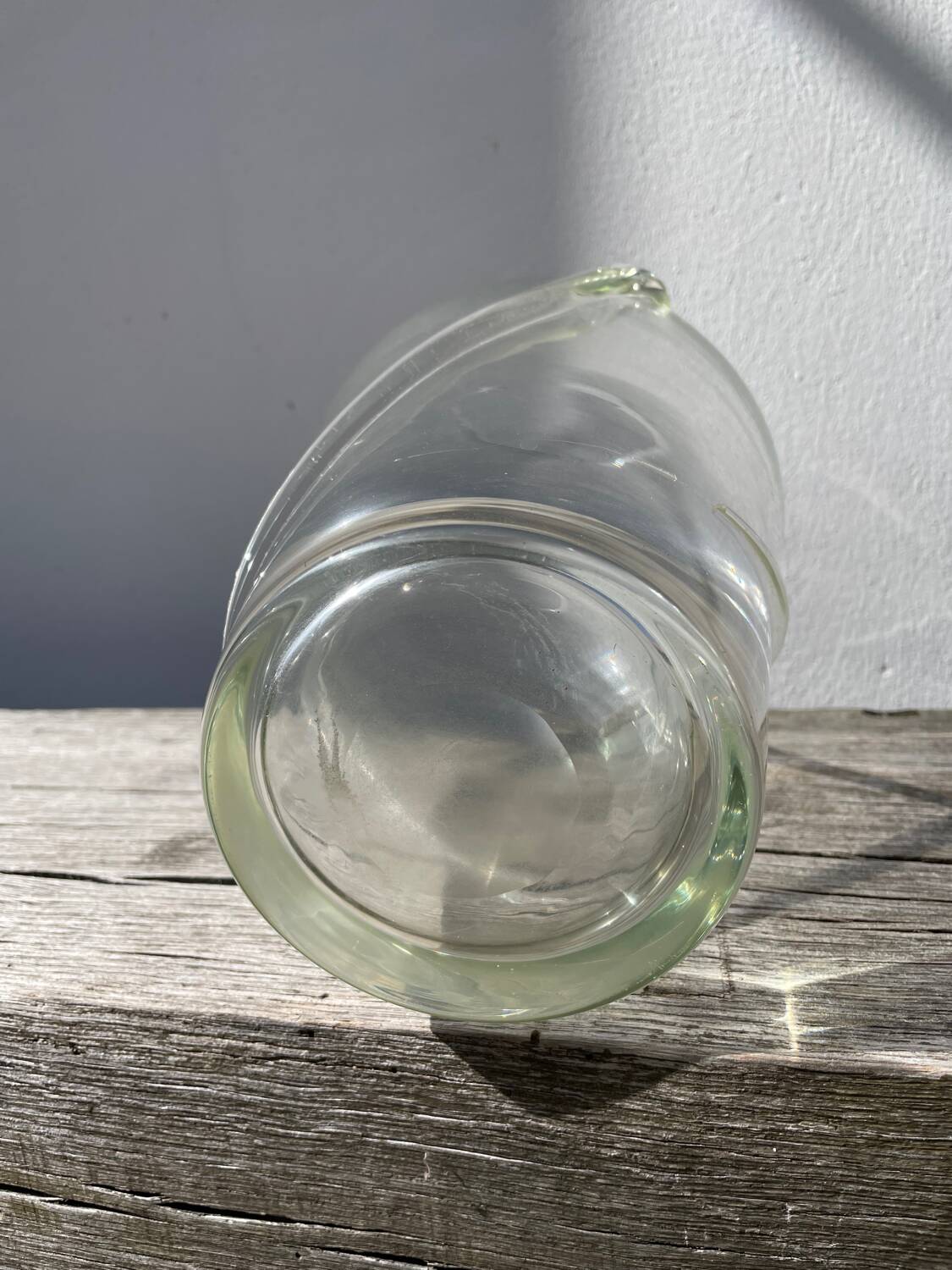 Murano transparent glass vase