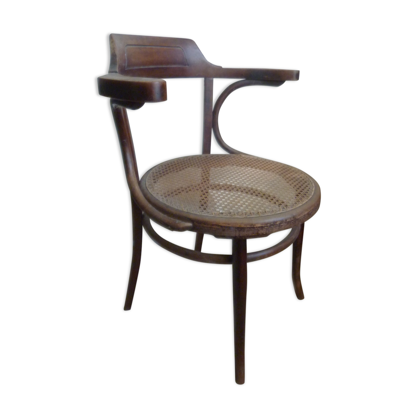 Bentwood and caning Thonet armchair
