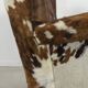 Art deco cowhide armchair