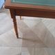 Minister's desk style L. Philippe – 2 drawers – cherry wood – faux leather desk mat