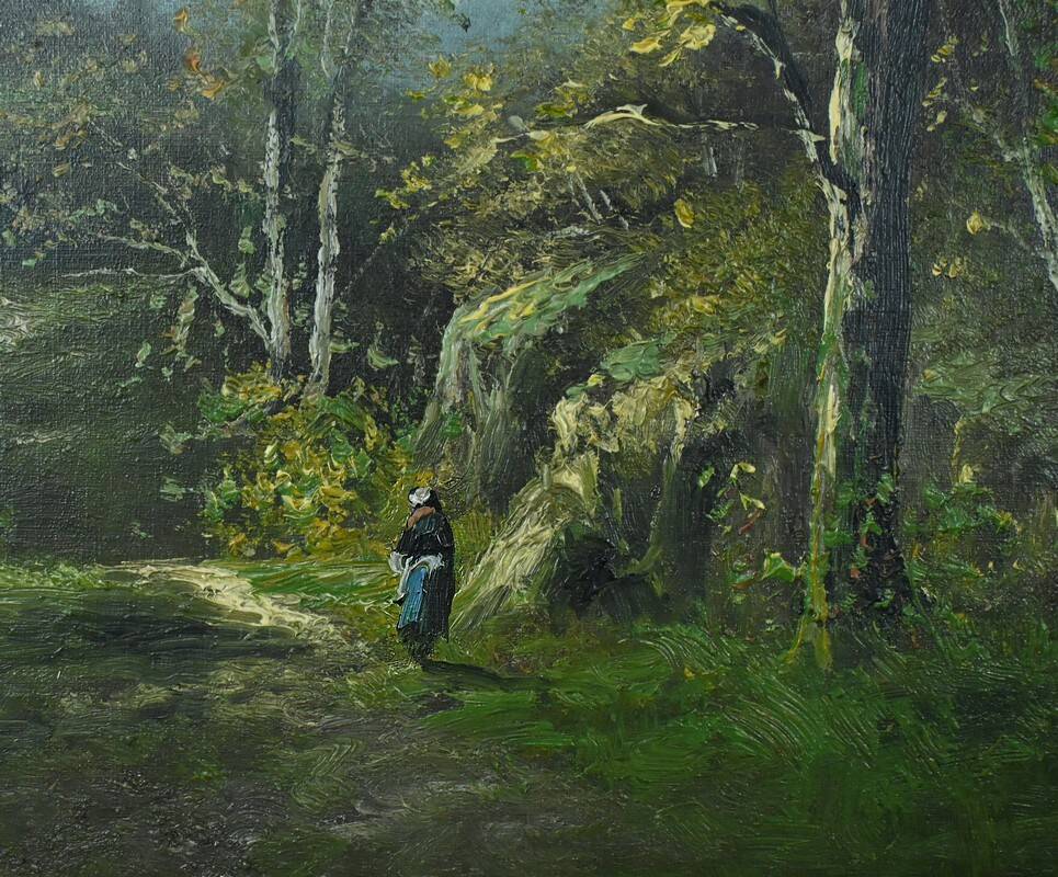 Tableau « L’Orée du Bois » – Fin XIXe