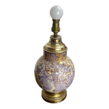 Ceramic and brass lamp