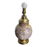 Ceramic and brass lamp