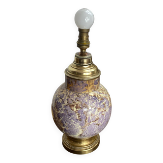 Ceramic and brass lamp