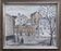 Mid-Century Modern "Stroll" Swedish Vintage Street Scene Oil Painting, Framed