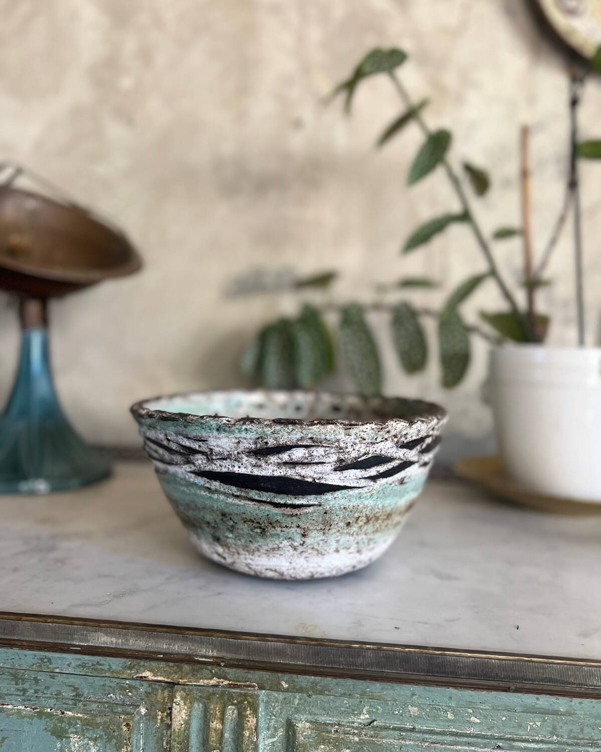 Ceramic salad bowl a. thiry