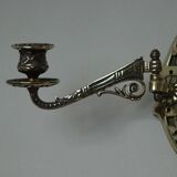 Single vintage Swedish brass sconce