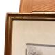 Four small framed watercolors signed Karles
