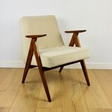 Chierowski 366 armchair, 1970s, beige, dark oak