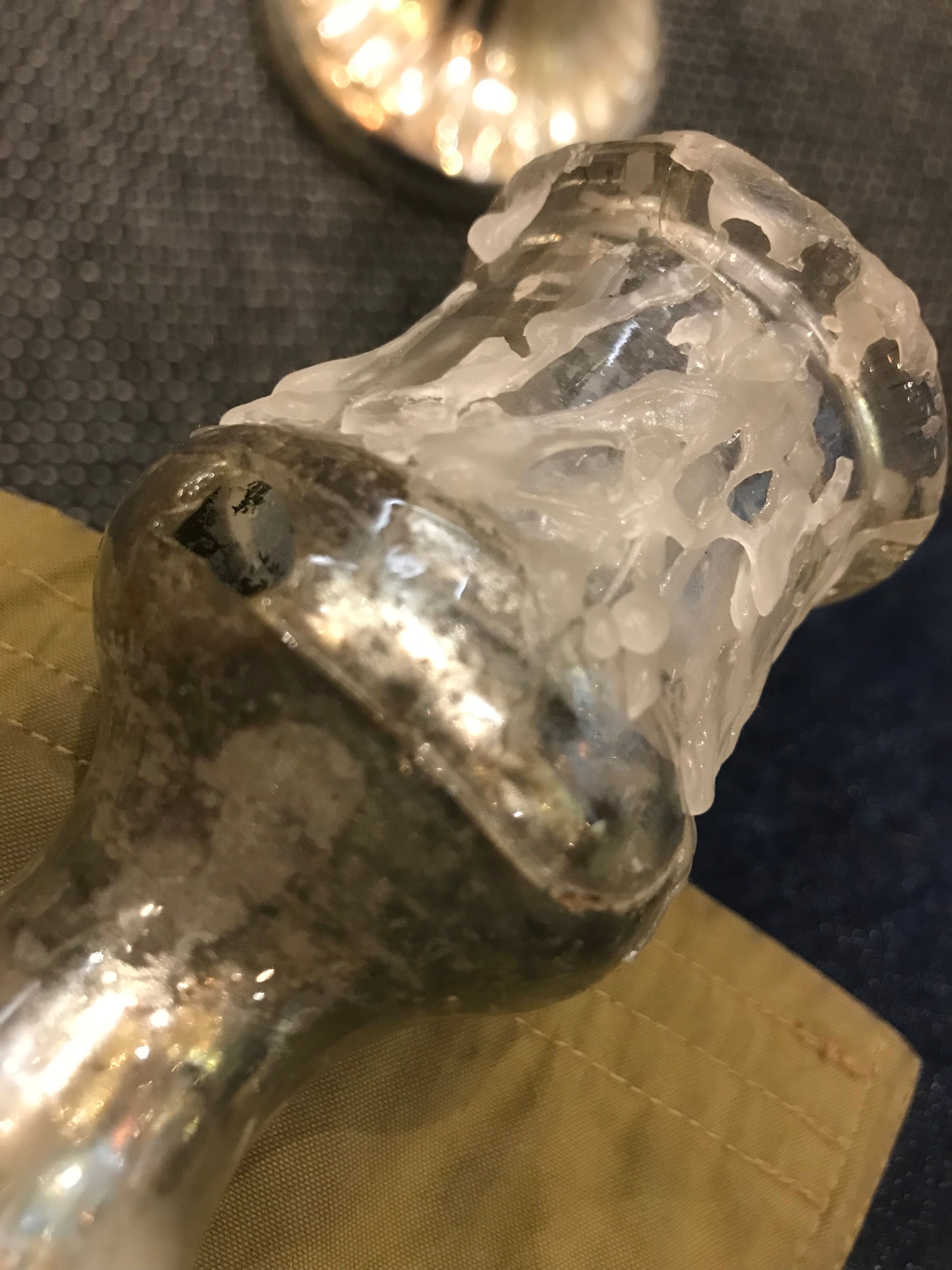 Mercurized candle holders