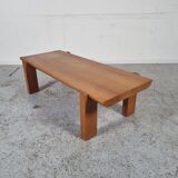 Elm coffee table by Luigi Gorgoni, 80s