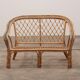 French Bohemian sofa made of bamboo from the 1960s.